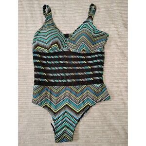 Tropiculture Nevis Mesh Band Swimsuits for All One-Piece Sz 14